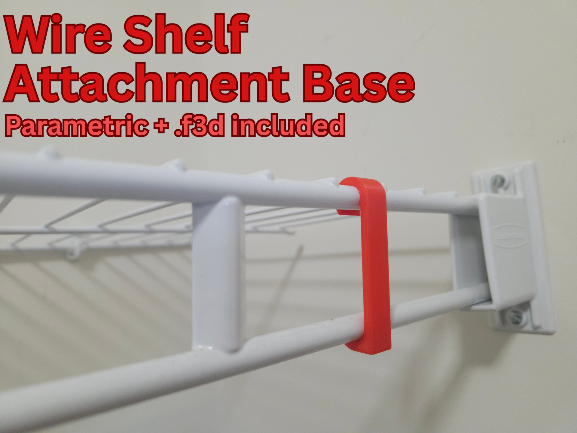 Parametric Wire Shelf Attachment Base System