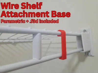Parametric Wire Shelf Attachment Base System