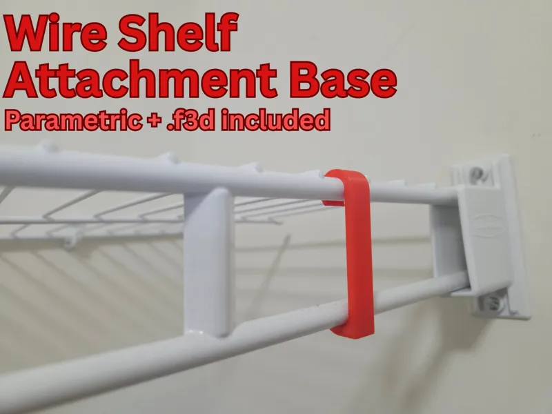 Parametric Wire Shelf Attachment Base System
