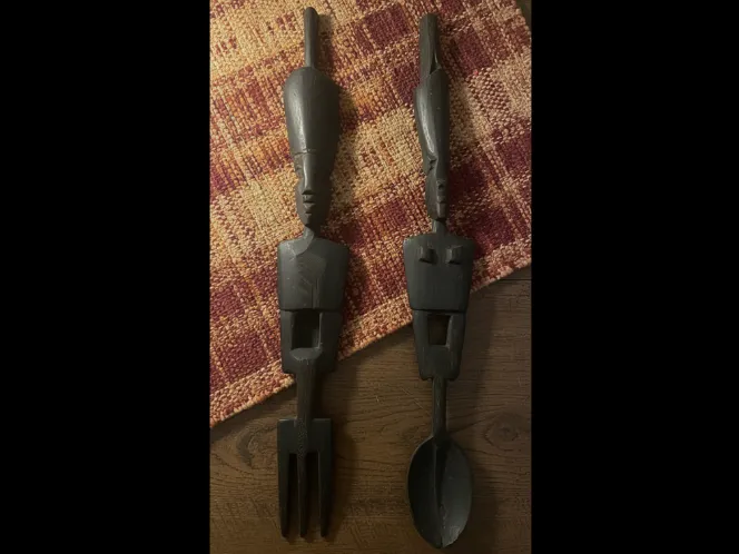 Tribal Deko – Gabel & Löffel Set - Afrika
