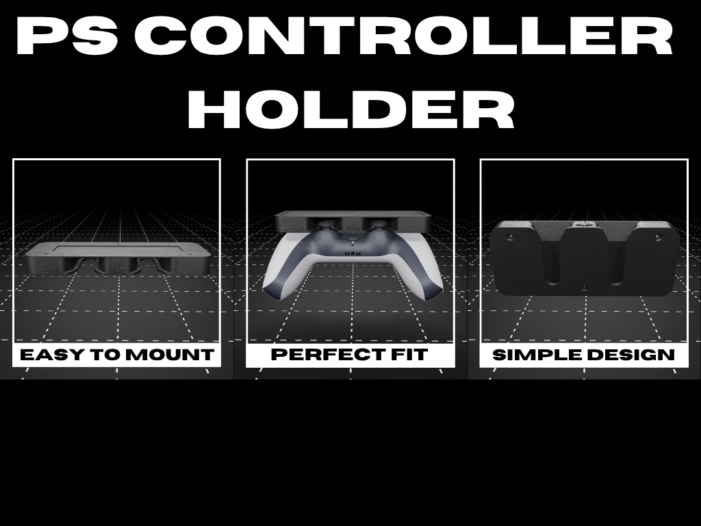 Under-Desk PlayStation Controller Holder