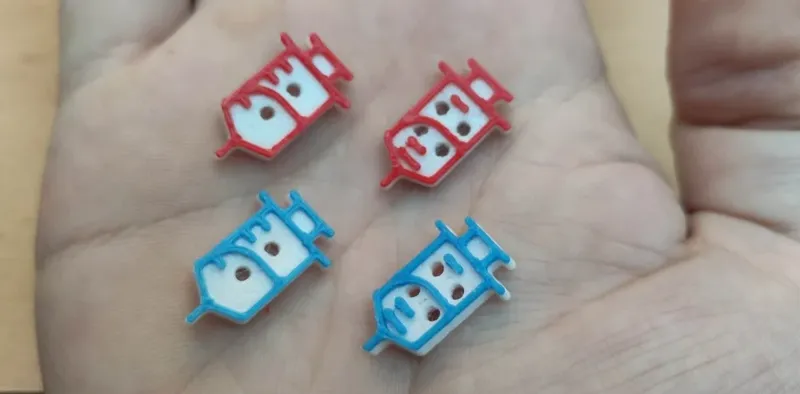 syringe button