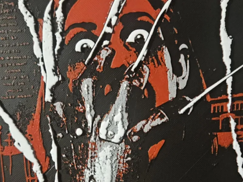 3D Nightmare on elm street 1984 Hueforge poster
