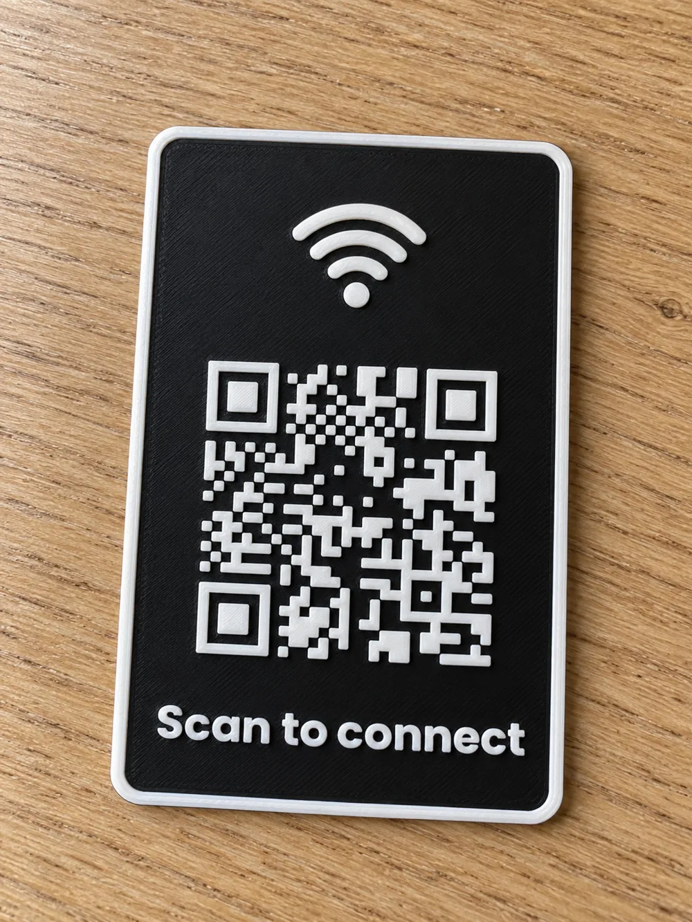 WiFi QR Code Card - Customizable - Free 3D Print Model - MakerWorld