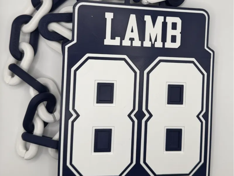 COWBOYS CEEDEE LAMB HYPE CHAIN