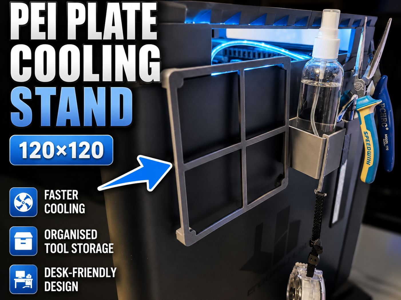 Mini Cooling Stand (120mm) | 10.5g Fast Print
