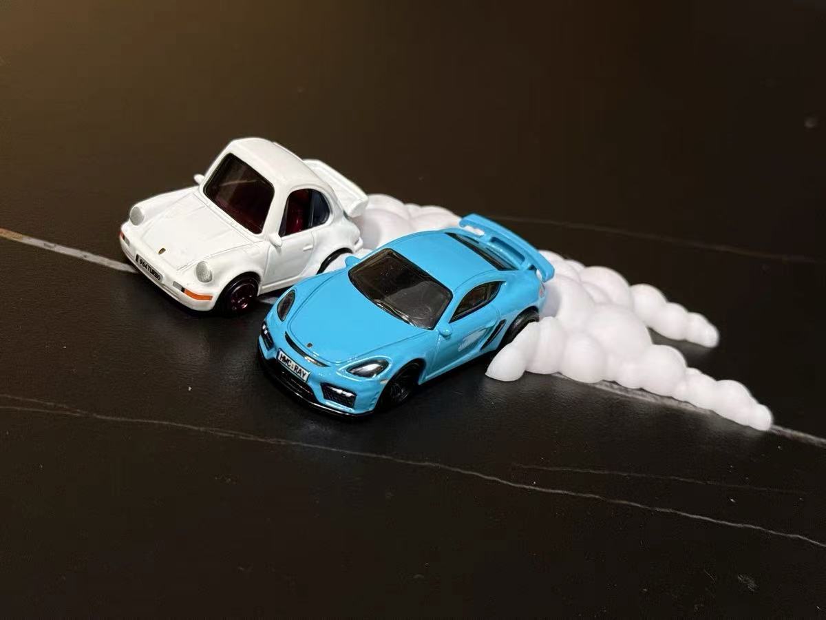 Miniatura 2 do modelo 3D 1/64汽车漂移烟雾特效