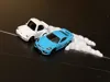 Two cars, 32mm wide, in two plates (left drift + right drift)