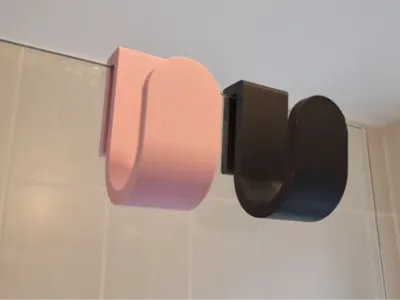 glass door towel hanger