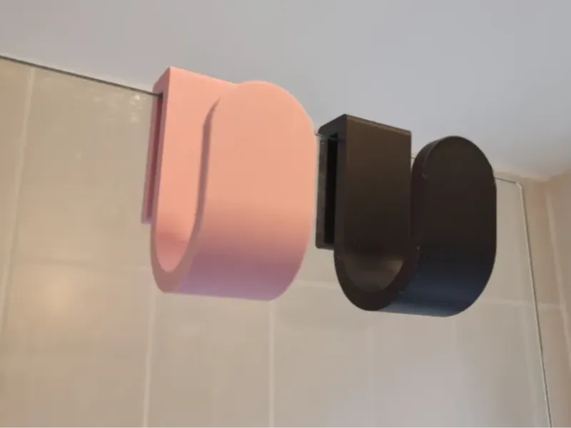 glass door towel hanger