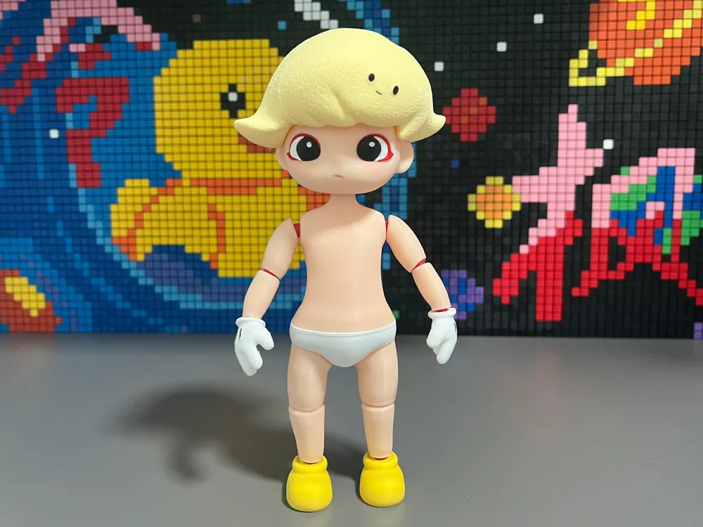 dimoo-Articulated doll-approx. 26CM tall-Dual versions (PLA body + TPU ...