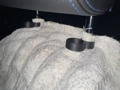 Car seat towel hook