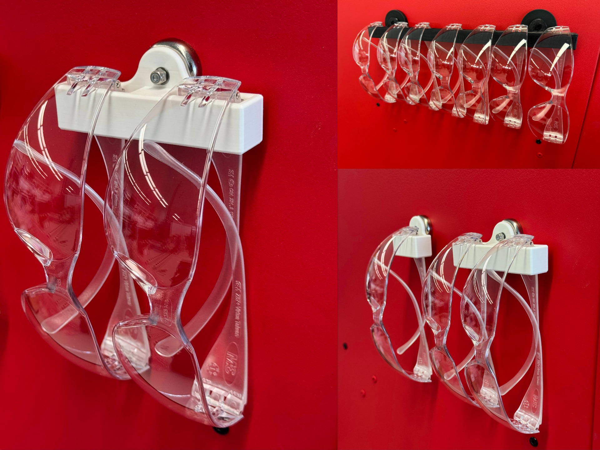 Magnetic Safety Glasses Holder (Holds Up to 7)