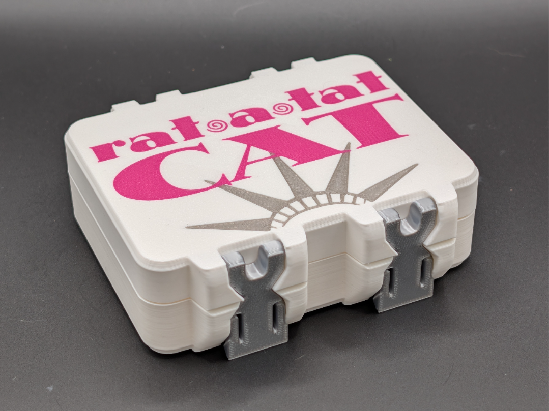 Rat-a-Tat Cat Card Box - SnapLock