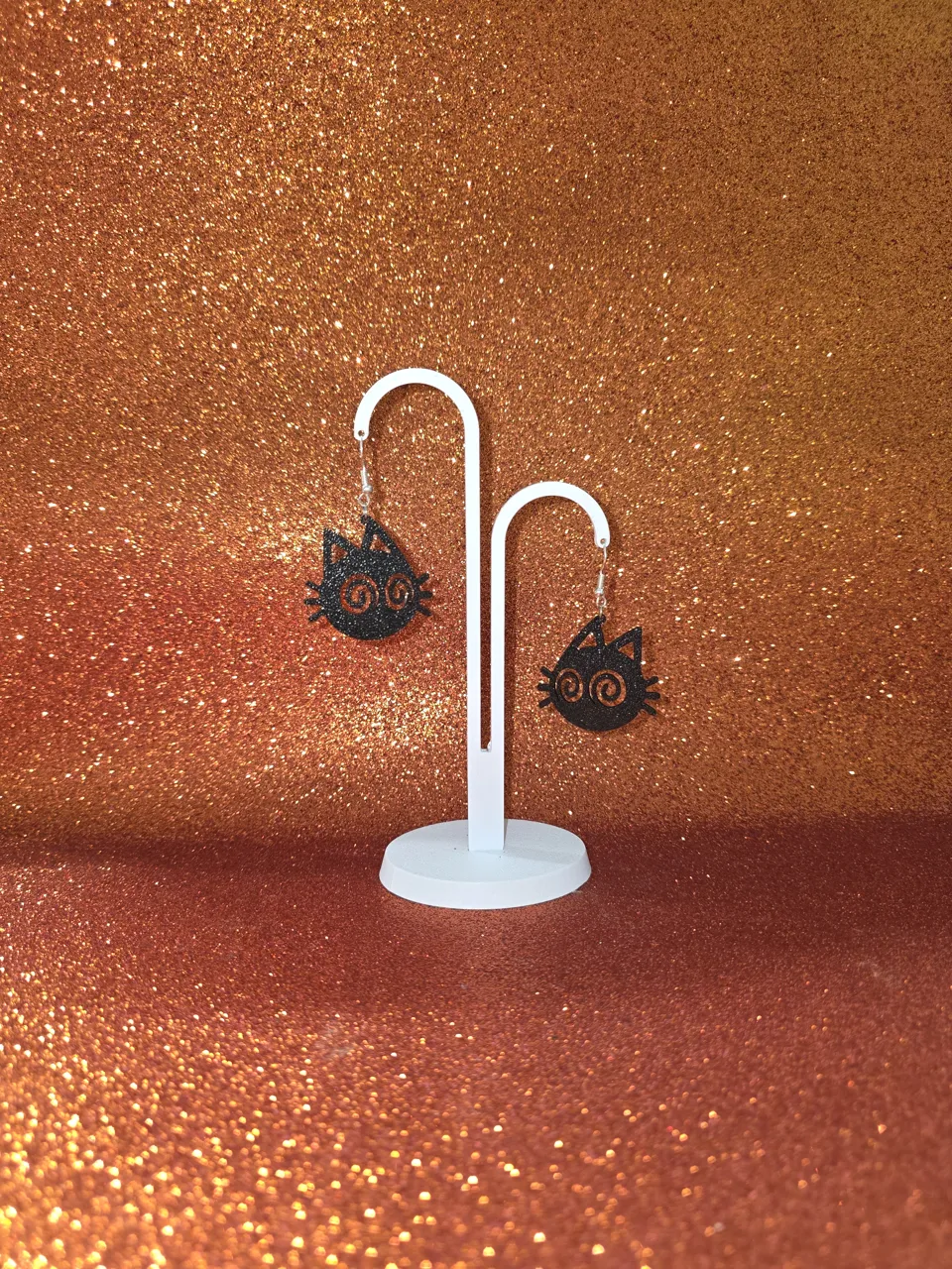 Hypnocat earrings view 3