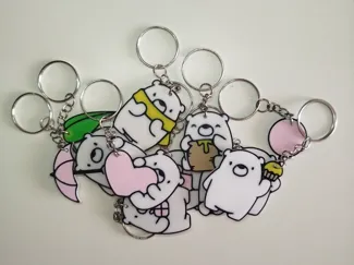 CUTE POLAR BEAR KEYCHAIN COLLECTION