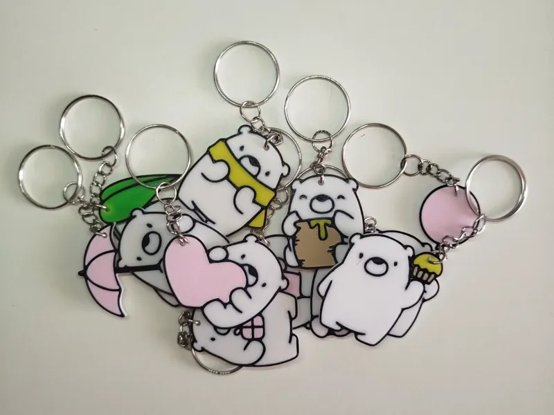 CUTE POLAR BEAR KEYCHAIN COLLECTION