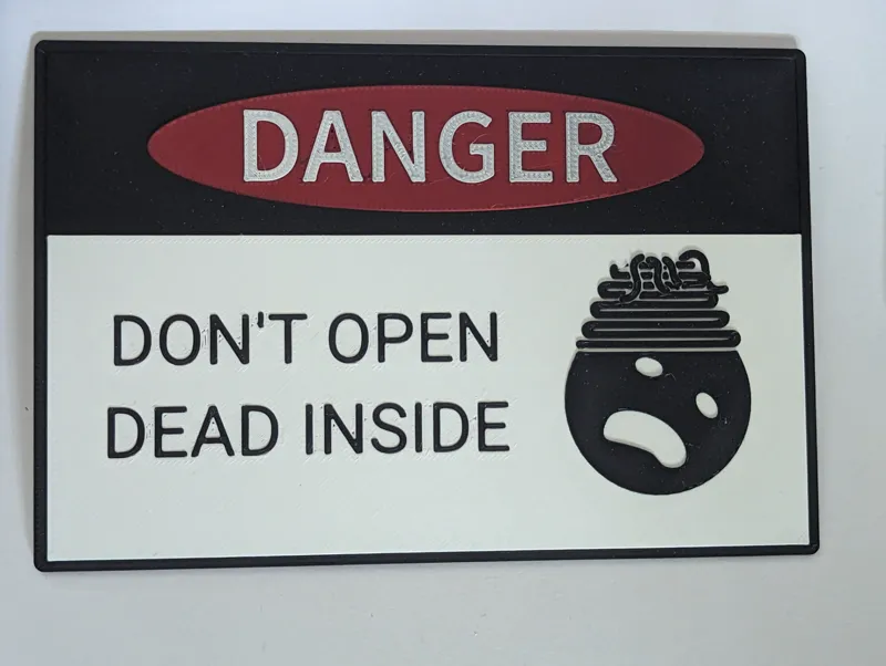 Danger - Don't Open, Dead Inside Zombie Spaghettification