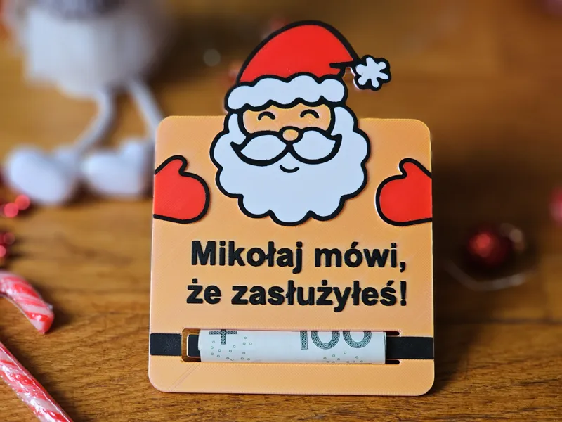 Christmas money holder gift