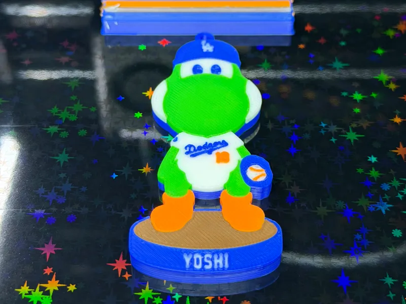 Dodger Yoshi Bobblehead Keychain