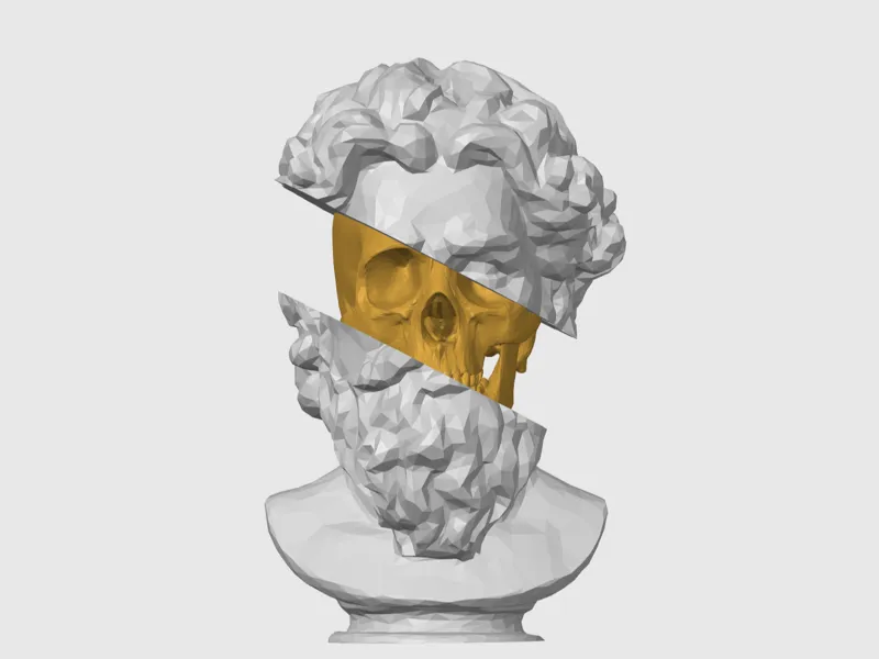 Low Poly Head/Skull Sculpture