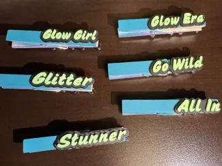 Cheer Pins Sugar Text