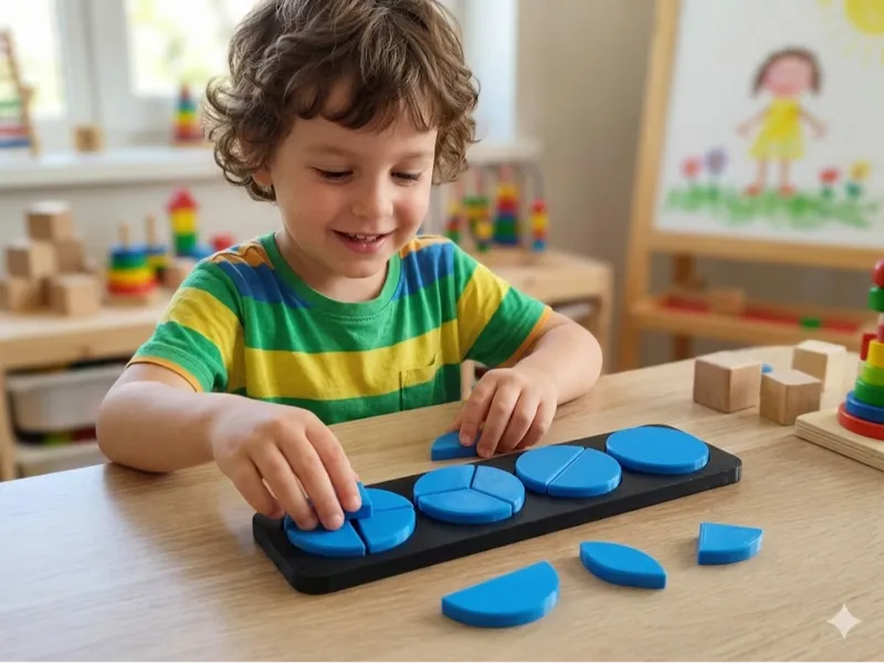 Fraction Circles Educational Puzzle Toy