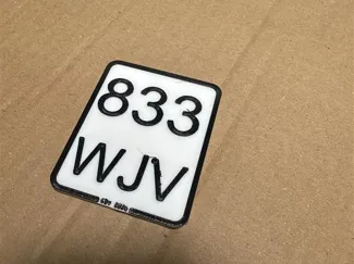escooter kennzeichen 3d modell nicht für stvo