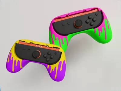 Splatoon Inspired Grip for Nintendo Switch 2