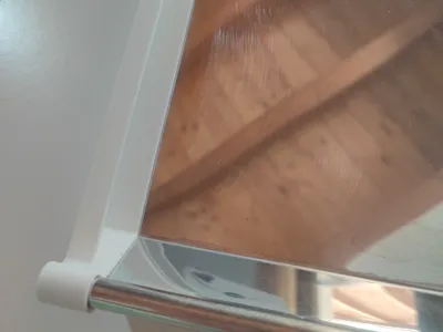 Flat draining rack support