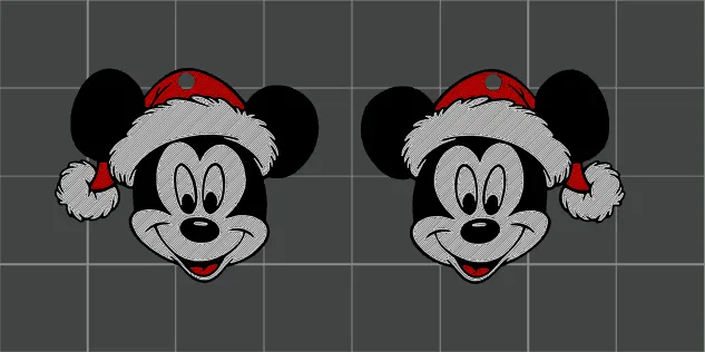 Mickey Mouse Christmas Earrings view 3