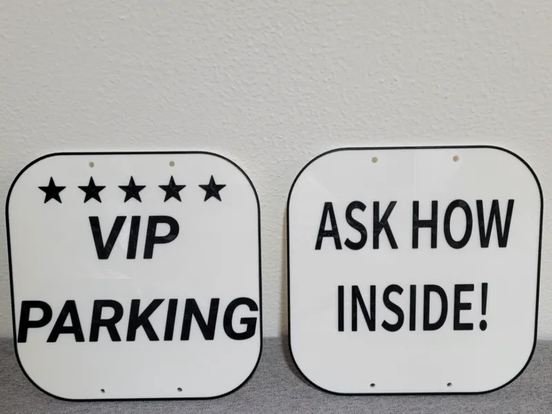 VIP Parking Sign