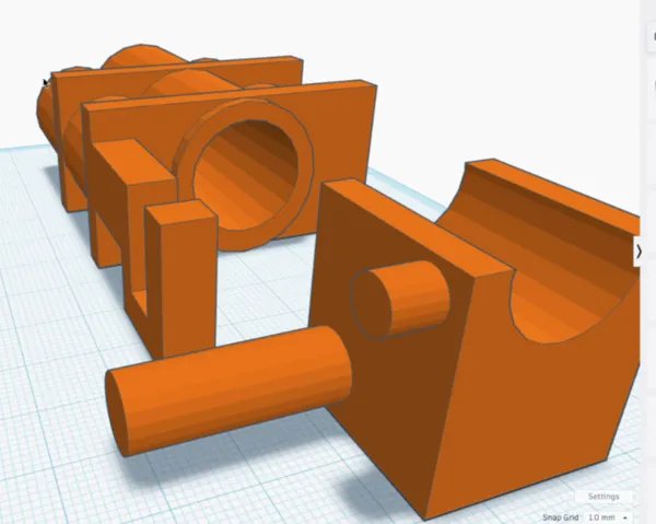 Pièce de culasse pour maquette de char