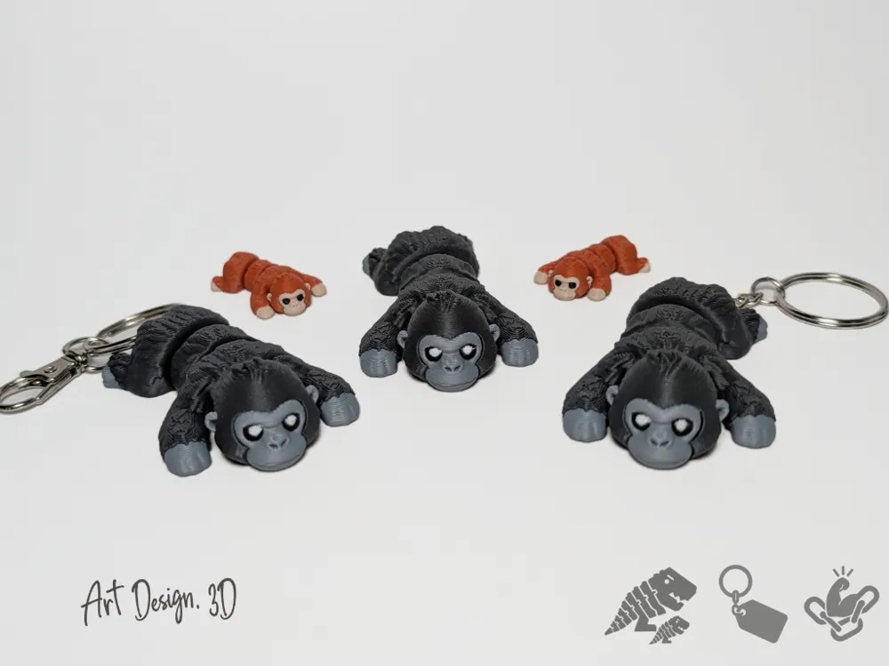 Objeto manipulable: Articulated Gorilla - Strong Joints. Referencia del modelo original.