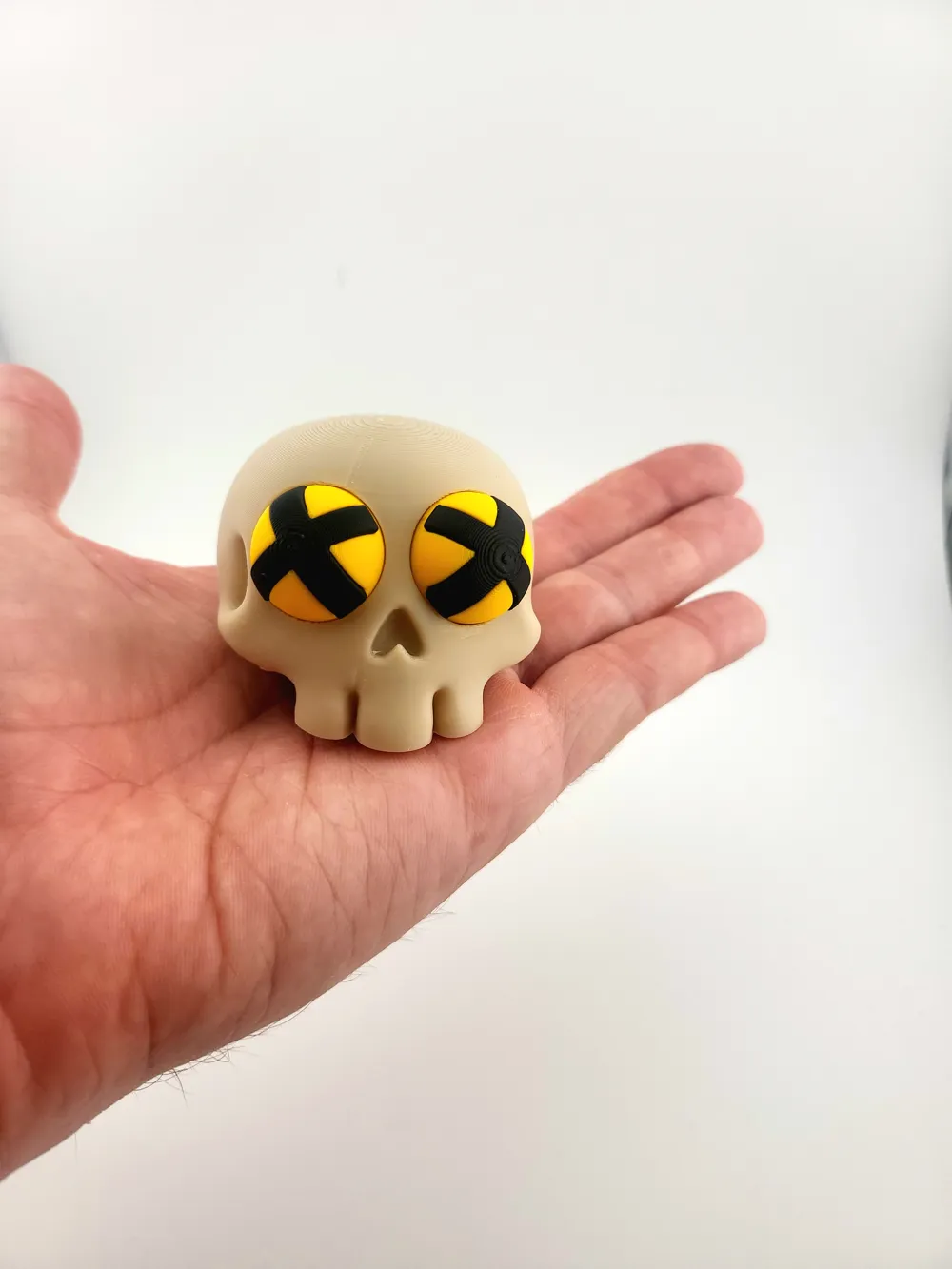 Kawaii Skull with Crossed Eyes – Cute 3D sweet by Mad power MakerWorld ...