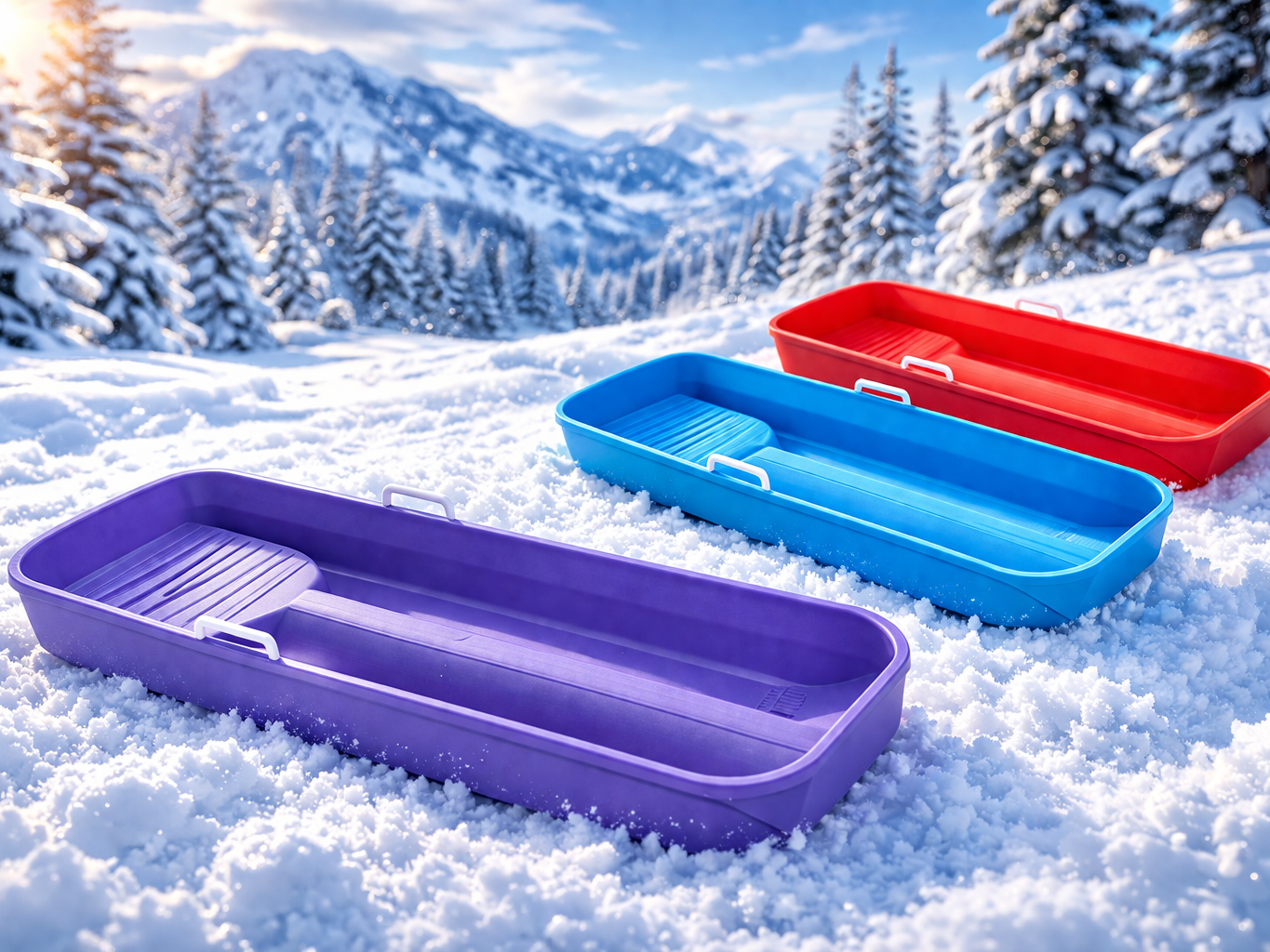 Mini Sled for Dolls – Winter Toy Accessory (1:6)