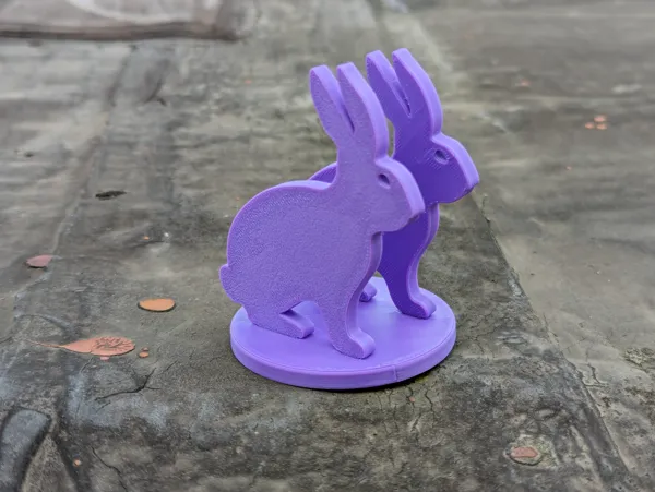 Porte-serviettes lapin de Pâques