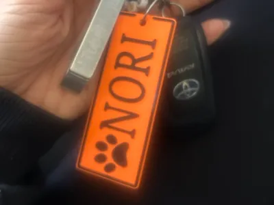 Customizable Pet Keychain Blank/Paw