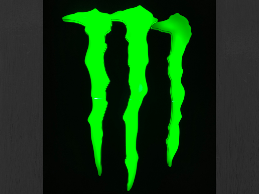 Big led Monster Energy sign 3D model
