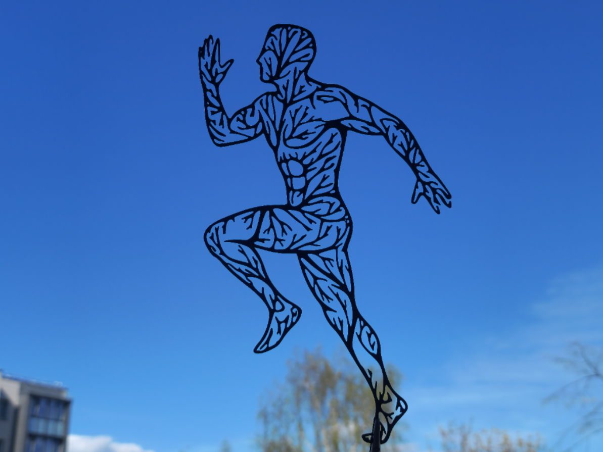 Running Man 2D Wall Art