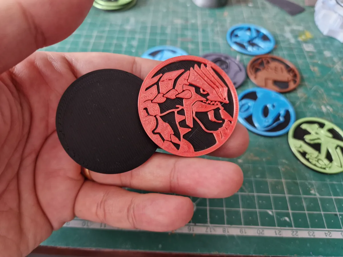 Printable Coint Groudon Pokemon Coin - Free 3D Print Model - MakerWorld