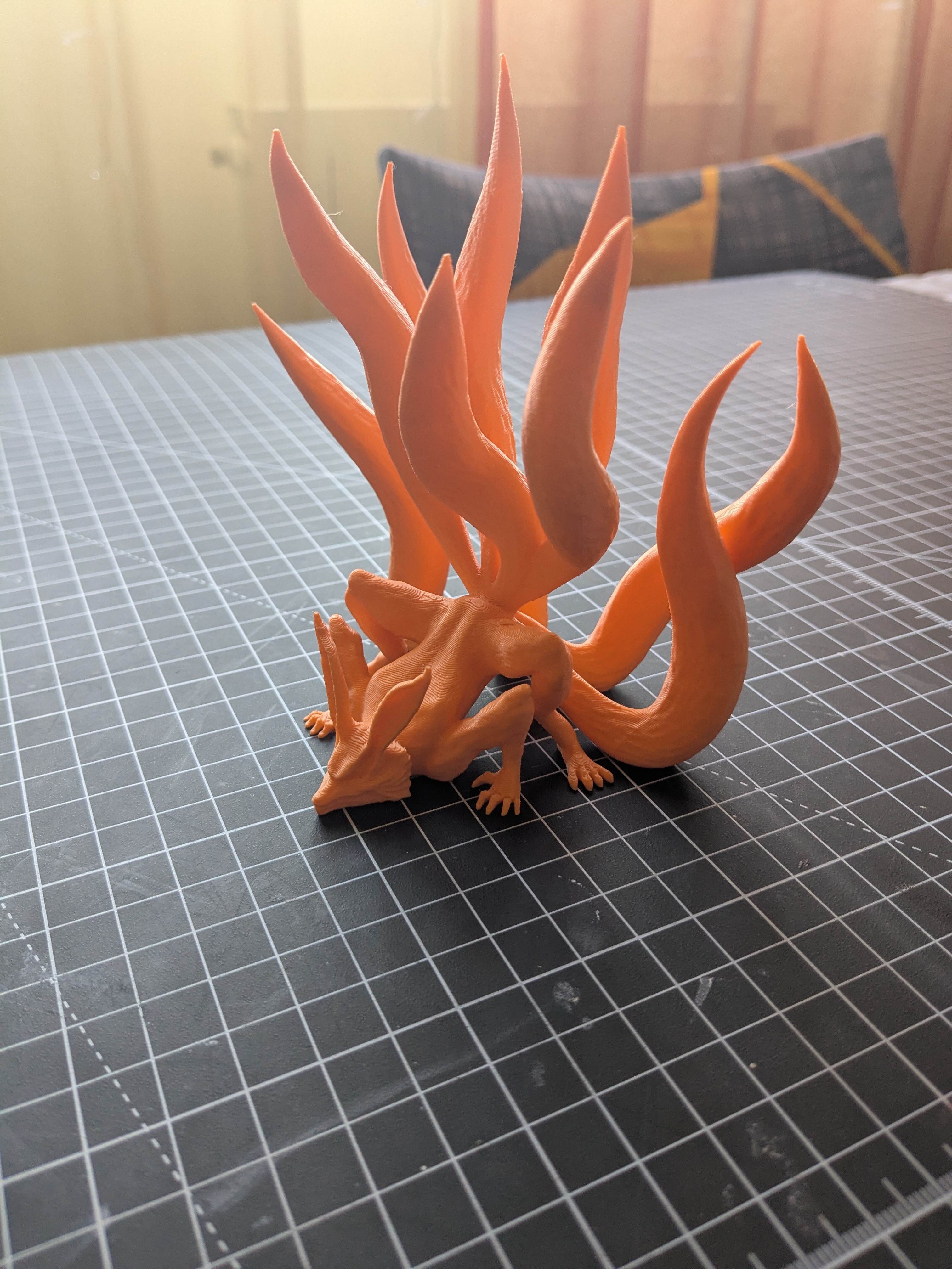 Miniatura 2 do modelo 3D 火影忍者 九尾狐手办雕像GK模型潮玩周边礼物场景桌搭摆件 优化支撑 新手好打 一键打印