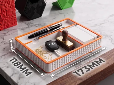Desktop organizer tray EDC Desk organizer tray