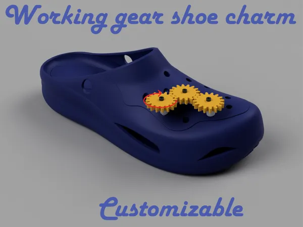 Bijou de chaussure engrenages fonctionnels