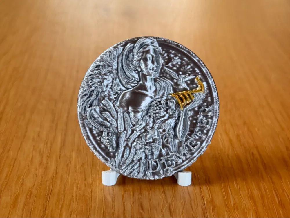 2023 Demeter - 2 oz Silver Coin Replica - Free 3D Print Model