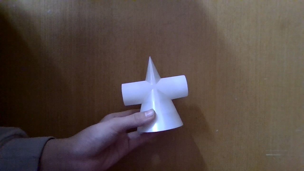 Miniatura 2 do modelo 3D 圆锥贯穿石膏