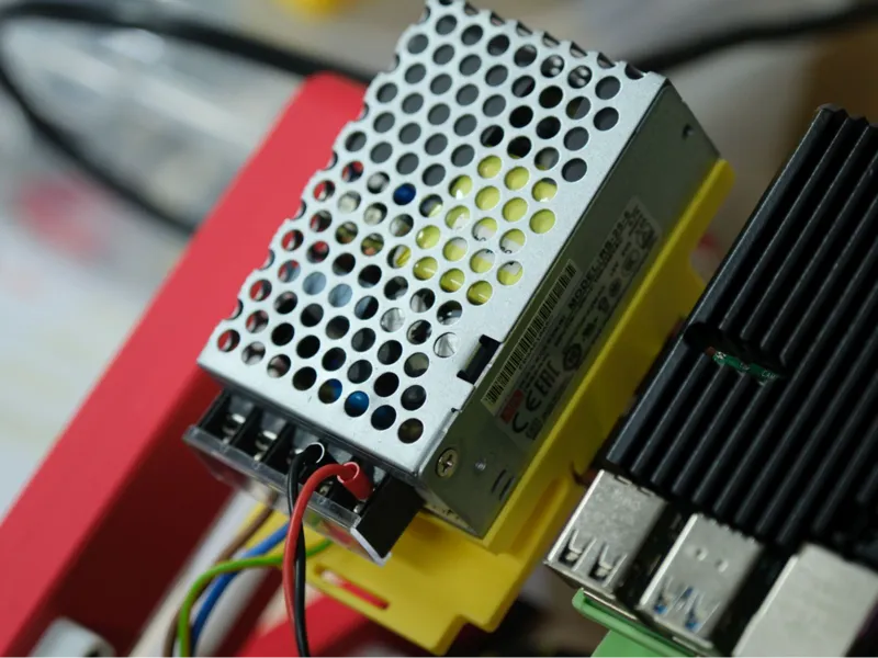 DIN support for Meanwell 25W Switching PSUs