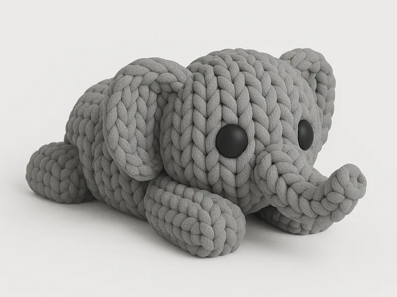 Flexi Knitted Elephant