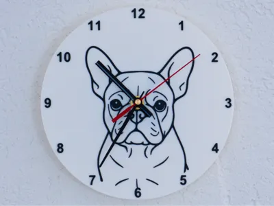 French Bulldog Clock