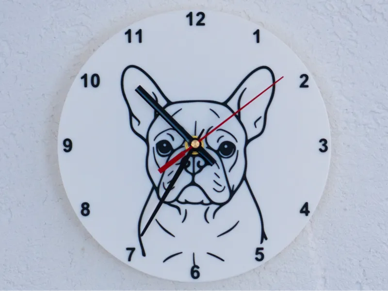 French Bulldog Clock